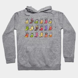 Smoothie Hand Drawn Fruits Hoodie